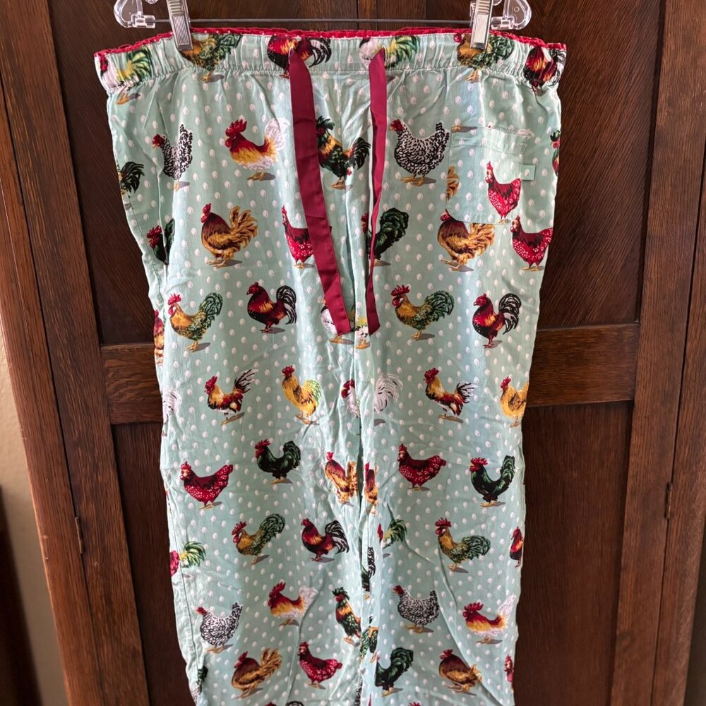 Nick & Nora Chicken Sleepwear Pants Size XL